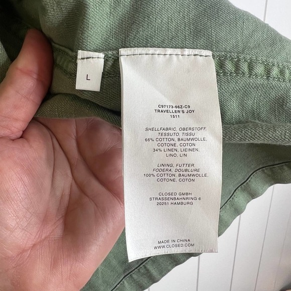 CLOSED Clothing Traveller's Joy Military Inspired Canvas Jacket SZ L - Picture 9 of 10